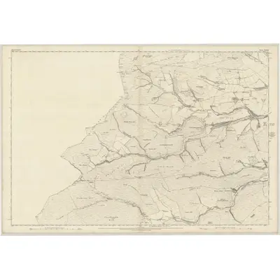 1866 Map of Aberdeenshire, Sheet XXXIII, 1874 Print
