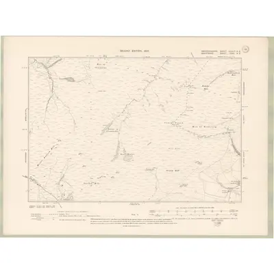 1900 Map of Aberdeenshire Sheet XXXIIIa.NE, 1905 Print