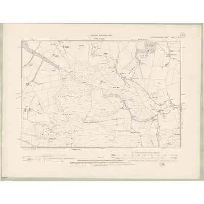 1899 Map of Aberdeenshire Sheet XXXIV.NE, 1901 Print