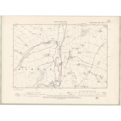 1899 Map of Aberdeenshire Sheet XXXIV.NW, 1902 Print