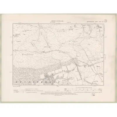 1899 Map of Aberdeenshire Sheet XXXIV.SE, 1901 Print