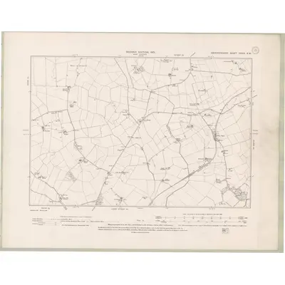 1899 Map of Aberdeenshire Sheet XXXIX.NW, 1901 Print