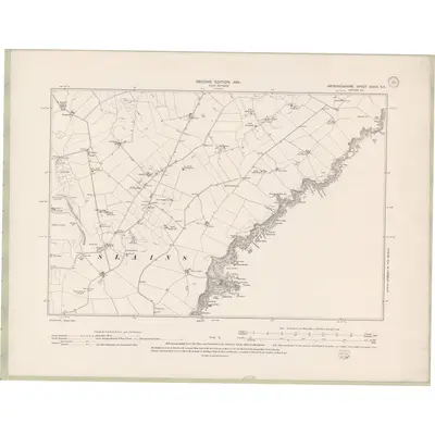 1899 Map of Aberdeenshire Sheet XXXIX.SE, 1901 Print