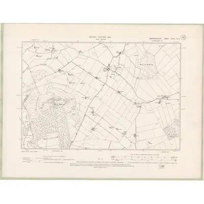 1899 Map of Aberdeenshire Sheet XXXV.NE, 1901 Print
