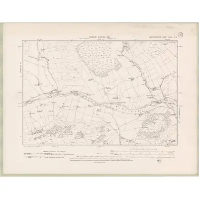 1899 Map of Aberdeenshire Sheet XXXV.NW, 1901 Print
