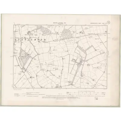 1899 Map of Aberdeenshire Sheet XXXV.SE, 1901 Print