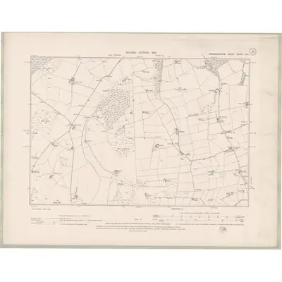 1899 Map of Aberdeenshire Sheet XXXVI.NE, 1901 Print
