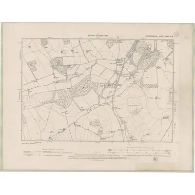 1899 Map of Aberdeenshire Sheet XXXVI.NW, 1901 Print