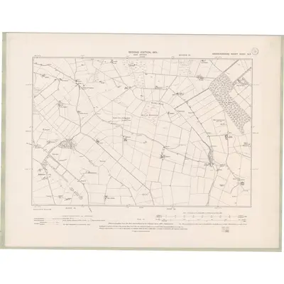 1899 Map of Aberdeenshire Sheet XXXVI.SE, 1901 Print