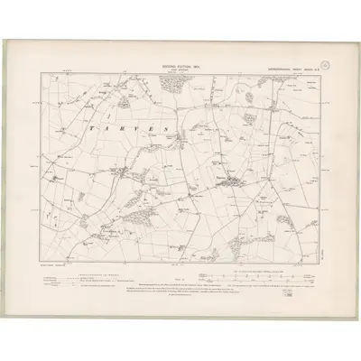 1899 Map of Aberdeenshire Sheet XXXVII.SE, 1901 Print