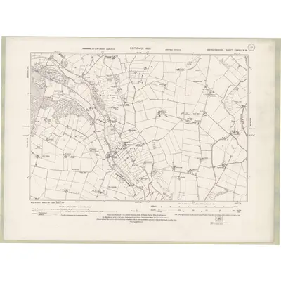 1924 Map of Aberdeenshire Sheet XXXVIII.NW, 1928 Print