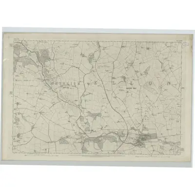 1867 Map of Aberdeenshire, Sheet XXXVIII, 1871 Print