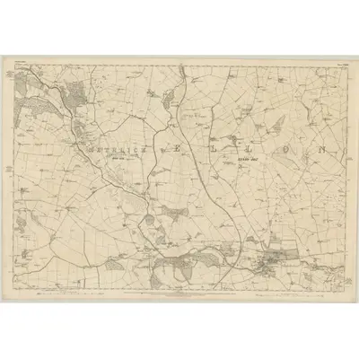 1867 Map of Aberdeenshire, Sheet XXXVIII, 1871 Print