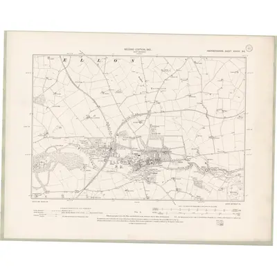 1899 Map of Aberdeenshire Sheet XXXVIII.SE, 1901 Print