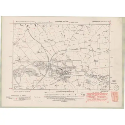 1938 Map of Aberdeenshire Sheet XXXVIII.SE, 1950 Print