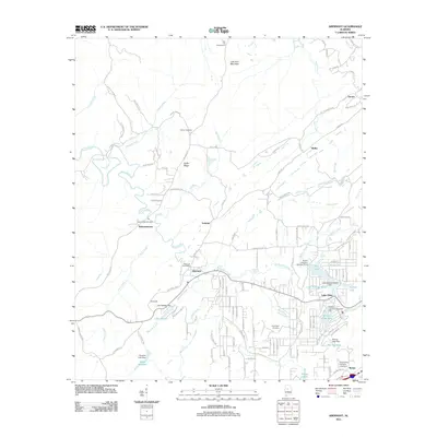 2011 Map of Abernant, 2011 Print