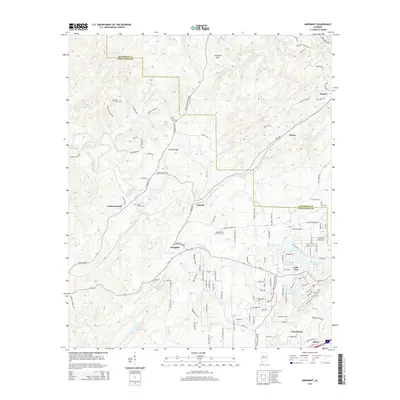 2014 Map of Abernant, 2014 Print