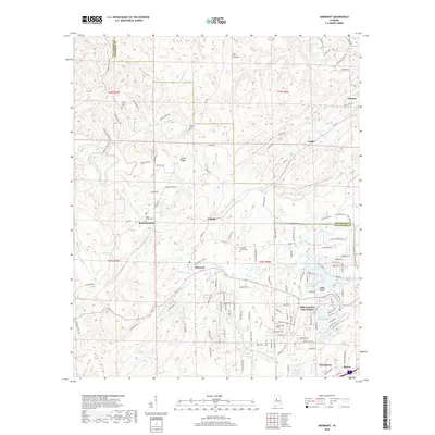 2018 Map of Abernant, 2018 Print