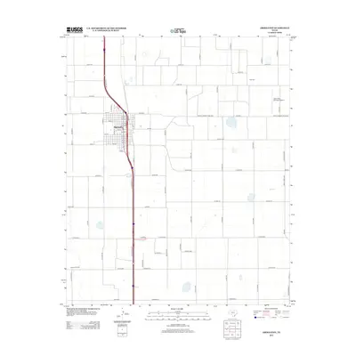 2012 Map of Abernathy, 2012 Print