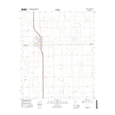 2016 Map of Abernathy, 2016 Print