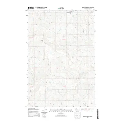 2013 Map of Abernathy Mountain, 2013 Print