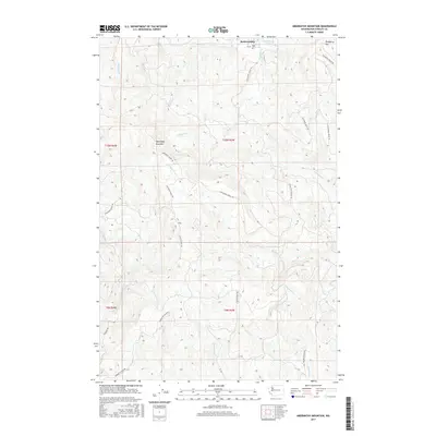 2017 Map of Abernathy Mountain, 2017 Print