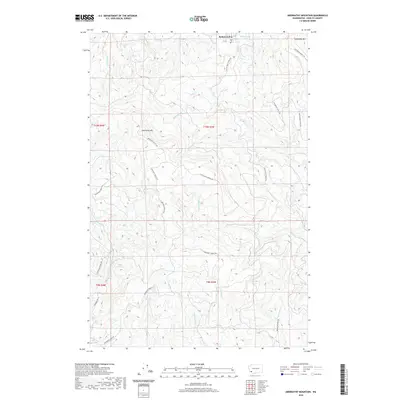 2020 Map of Abernathy Mountain, 2020 Print