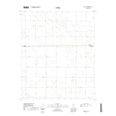 2019 Map of Abernathy SW, 2019 Print