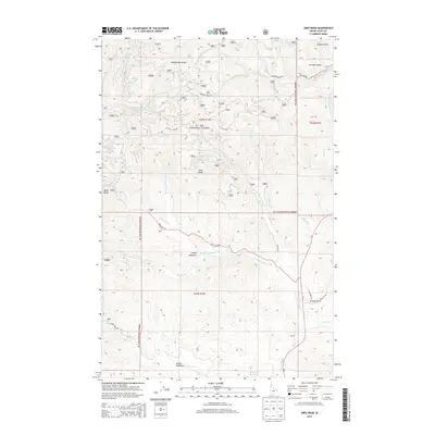 2013 Map of Abes Knob, 2013 Print