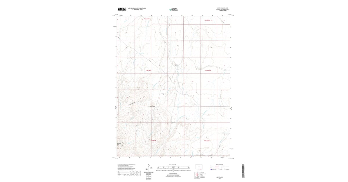 2022 Map of Abeyta, Las Animas County, CO — High-Res | Pastmaps