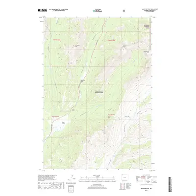 2018 Map of Abiathar Peak, 2018 Print