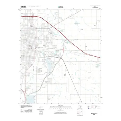 2010 Map of Abilene East, 2010 Print
