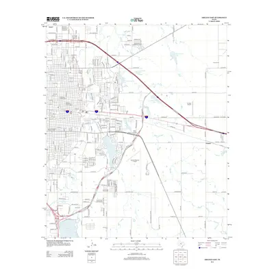 2012 Map of Abilene East, 2012 Print