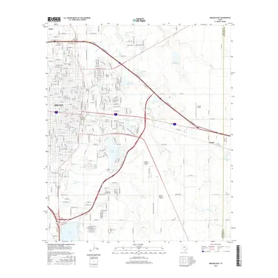 2016 Map of Abilene East, 2016 Print