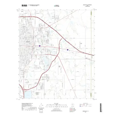 2019 Map of Abilene East, 2019 Print