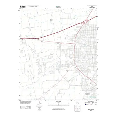 2010 Map of Abilene West, 2010 Print