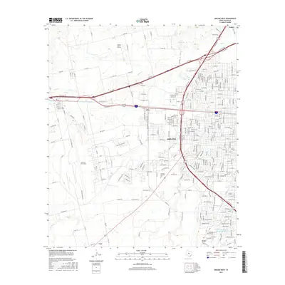 2016 Map of Abilene West, 2016 Print