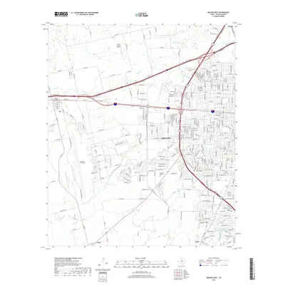 2019 Map of Abilene West, 2019 Print