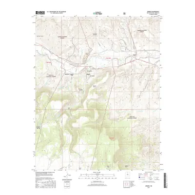2017 Map of Abiquiu, 2017 Print
