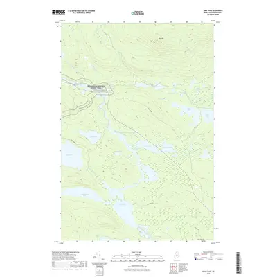 2018 Map of Abol Pond, 2018 Print