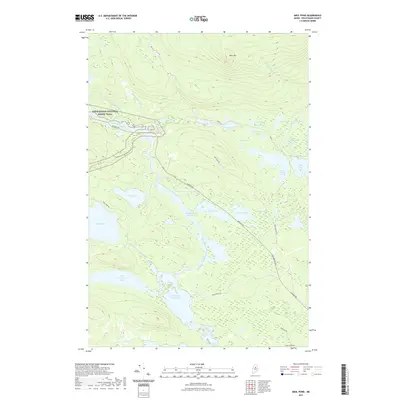 2021 Map of Abol Pond, 2021 Print