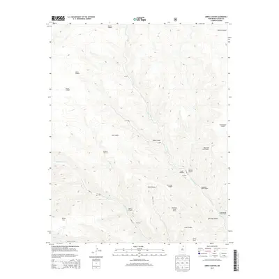 2013 Map of Abreu Canyon, 2013 Print