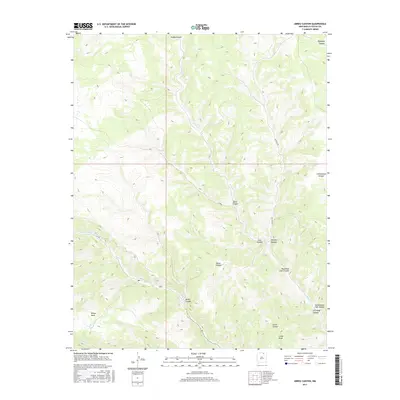 2017 Map of Abreu Canyon, 2017 Print