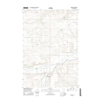 2017 Map of Absarokee, 2017 Print
