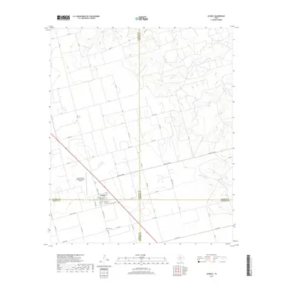 2019 Map of Ackerly, 2019 Print