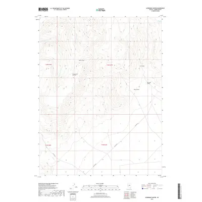 2018 Map of Ackerman Canyon, 2018 Print