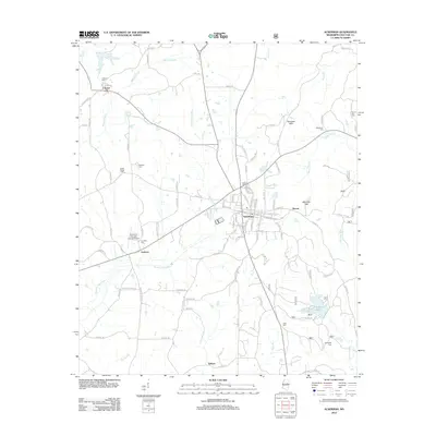 2012 Map of Ackerman, 2012 Print