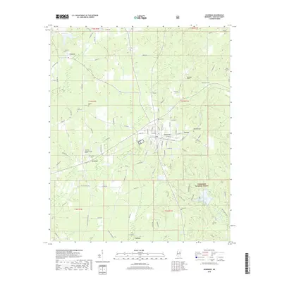 2018 Map of Ackerman, 2018 Print
