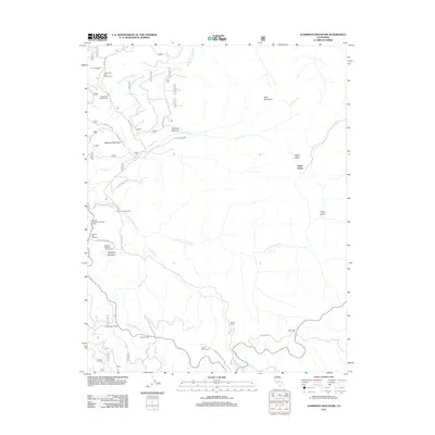 2012 Map of Ackerson Mountain, 2012 Print
