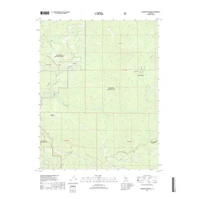 2018 Map of Ackerson Mountain, 2018 Print